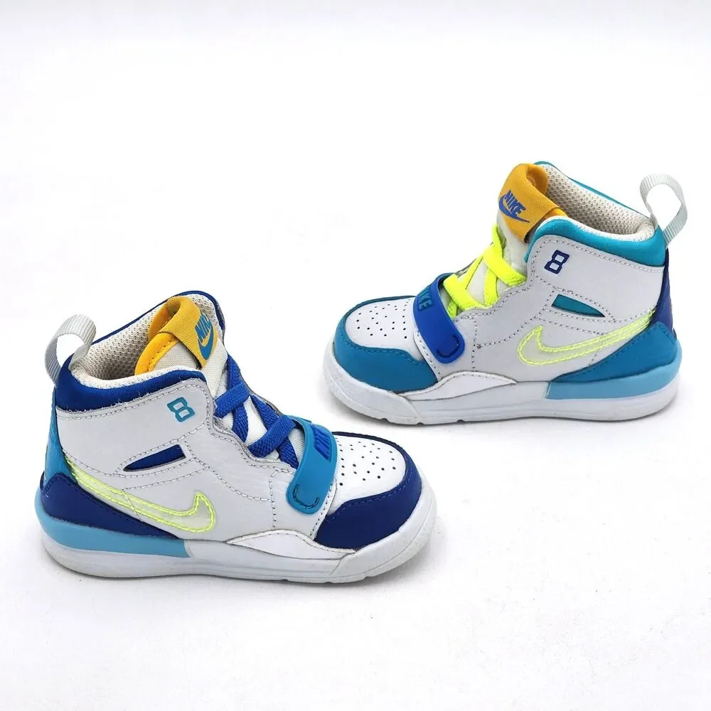 Nike Kids Jordan Legacy 312 SE High Top Sneakers Blue Lagoon Toddler's Size 5C